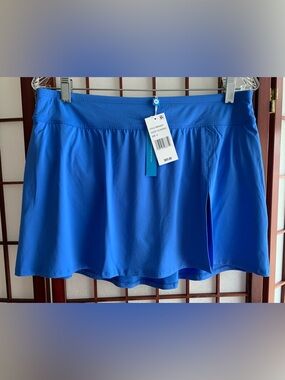 NWT Bleu Rod Beattie Turquoise Blue Bikini Skort Bottoms in Size 12